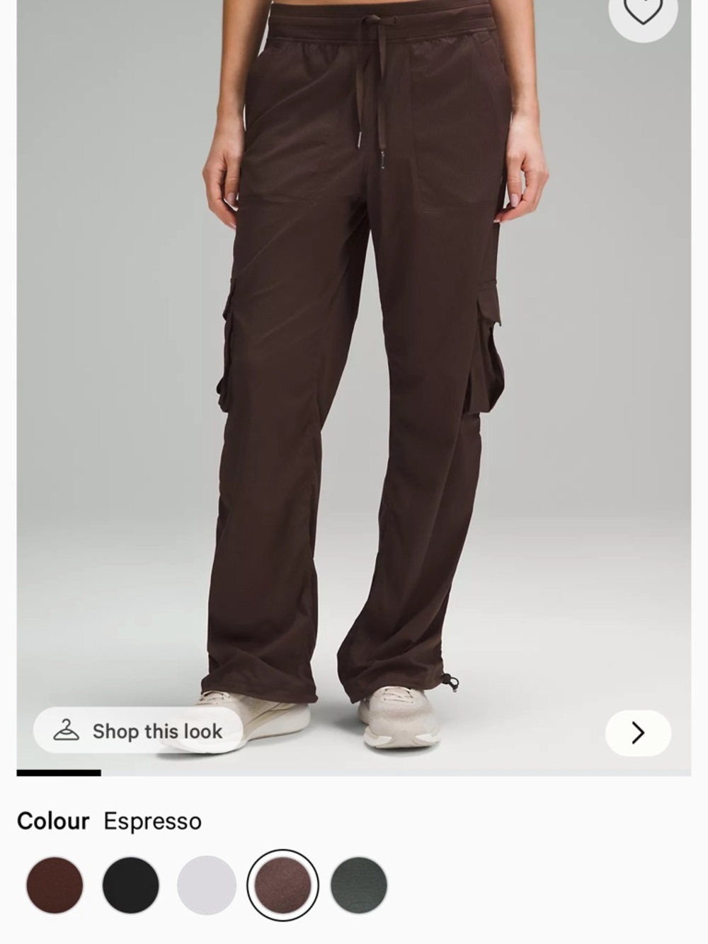 Lululemon Cargo Dance Studio in Espresso